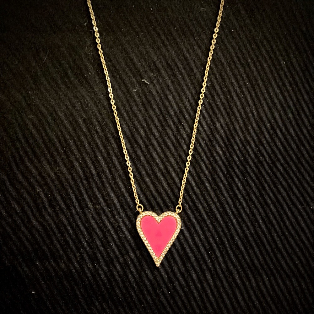 Gold Heart Pendant Necklace